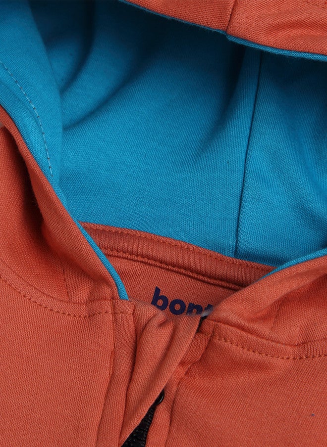 Bontots Infant Boys Organic Cotton Zipper Hoodie - Image 4